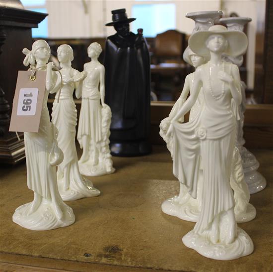 5 Worcester figures & 3 others
